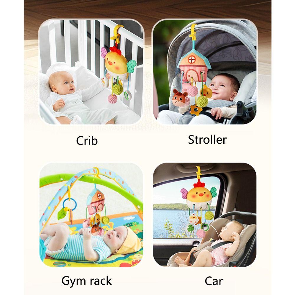 Distorting Mirror Plush Stuffed Sensory Toy with Clamp Plush Learning Activity Toy  Toddlers
