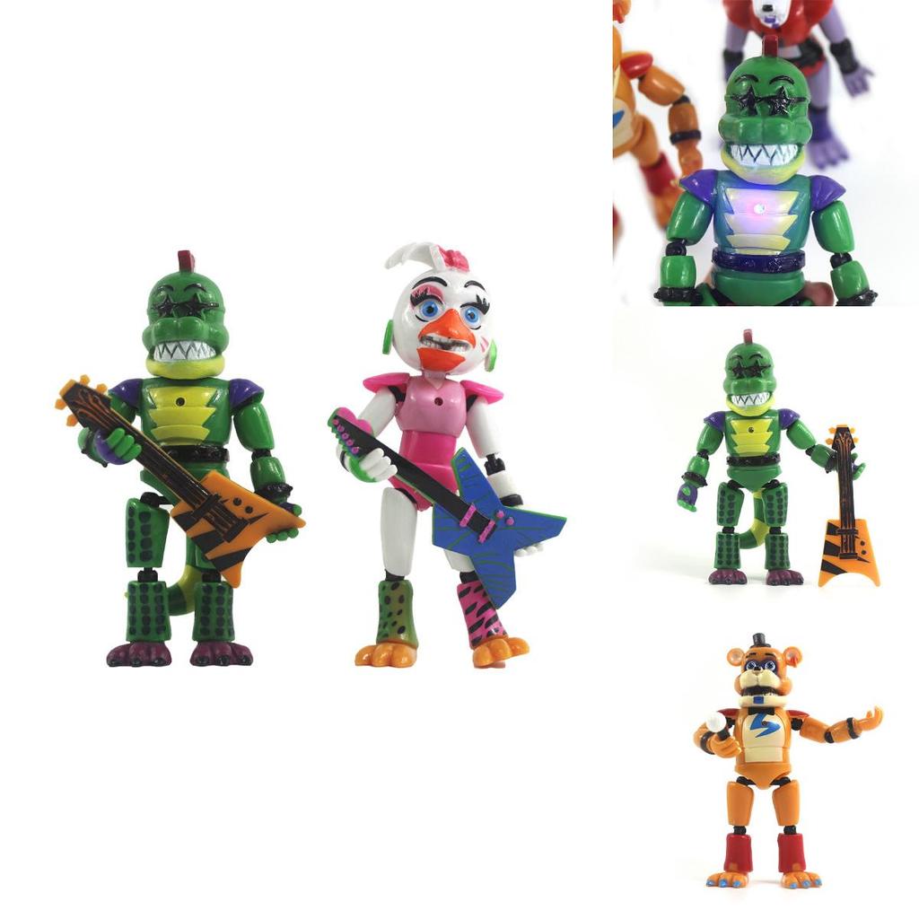 Five Nights At Freddy's Security Breach 5 Stück Aufleuchtende Actionfiguren für Kinder zum Spielen