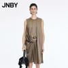 JNBY Sleeveless Round Neck A-Line Silk Dress