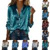 Women's Shirt Blouse Print Button Long Sleeve Casual Basic Shirt Collar Regular Top