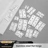 2Pcs Flat open small hinge stainless steel silent wooden box cabinet doors and windows hardware Fine micro hinge accessories for Home