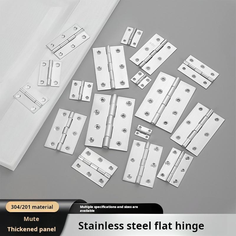 2Pcs Flat open small hinge stainless steel silent wooden box cabinet doors and windows hardware micro hinge accessories