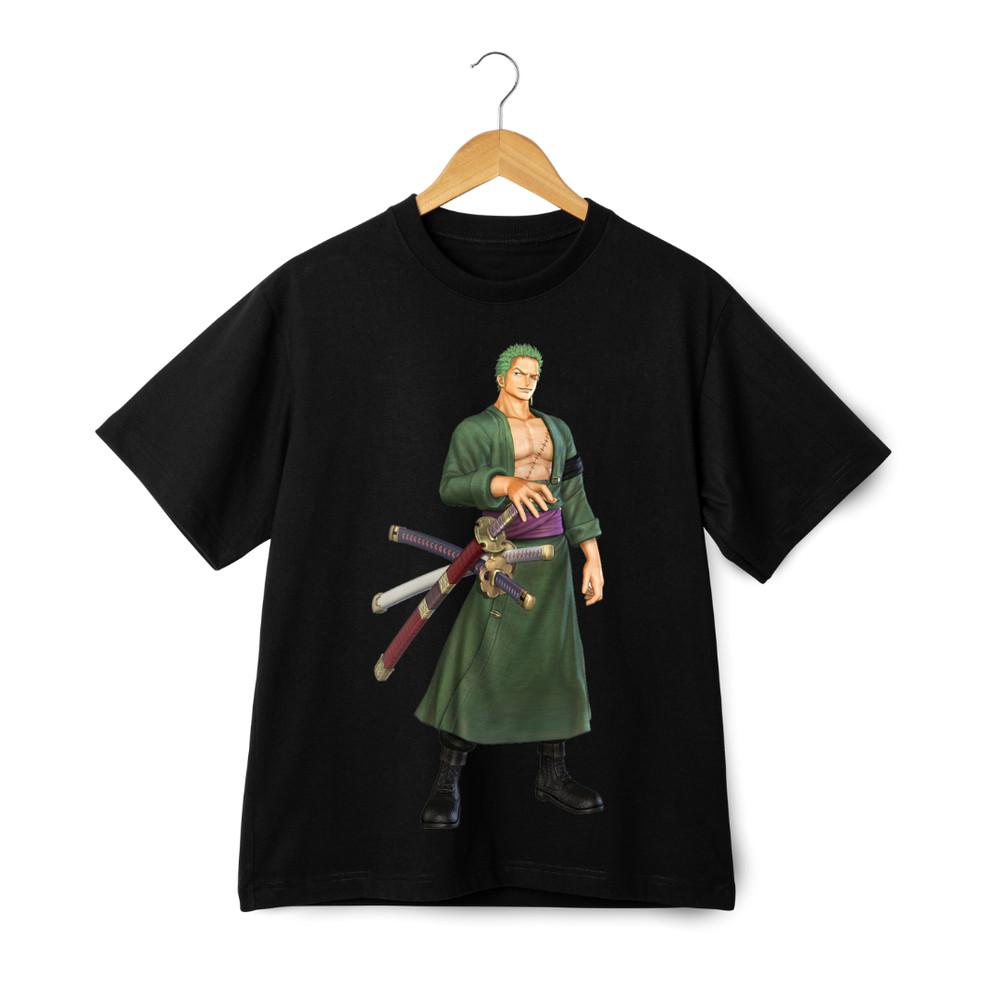 

Футболка Зоро Стиль Трех Мечей - One Piece Ророноа Зоро Самурай Унисекс Футболка 2XL
