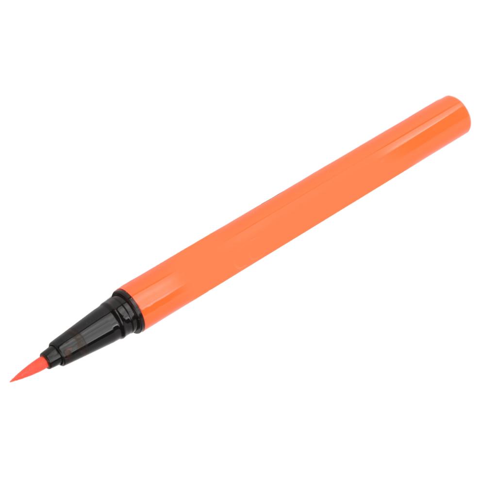 Waterproof Fluorescent Eyeliner Pen Pigmented Fast Drying Matte Colored Eyeliners Orange