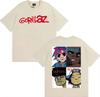 2026 Gorillaz Band Face Art Pattern TShirt for Unisex and Women  Retro Cartoon ShortSleeved Fashion Casual TShirt