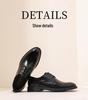 Red Dragonfly Men's Genuine Leather Derby Shoes - Formal British Style for Business and Civil Servants.