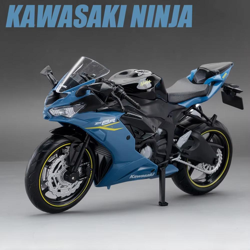 2026 New 1/12 Kawasaki Ninja ZX-6R Motorcycle Toy 1:12 RMZ City Diecast Model Super Sport Miniature Collection Gift for Boy Children Kid