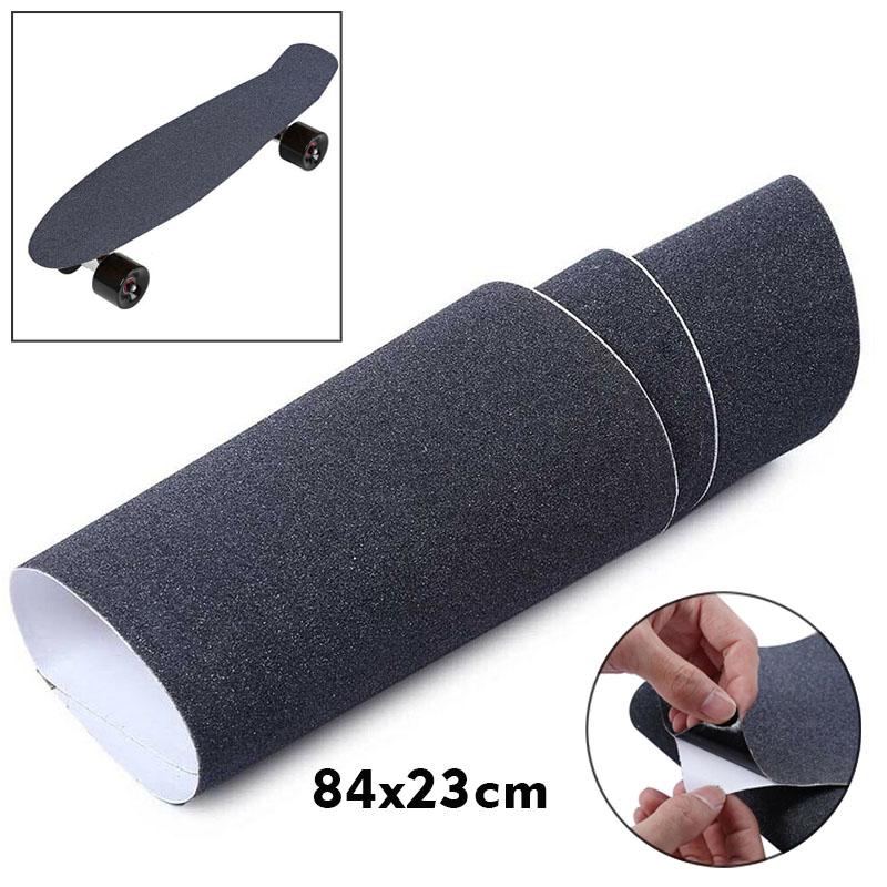 Longboarding Skateboard Sandpaper Deck Grip Tape Black Attachment Road