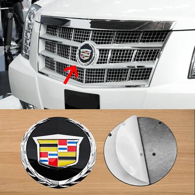 1pcs 142mm 3D ABS Car Front Emblem Grille Logo Sticker Badge Accessories For Escalade J74 2007-2014 Year