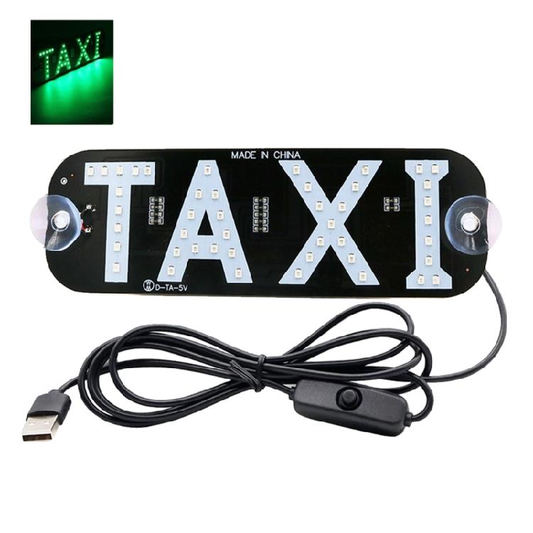 USB Taxi Top Light Roof Taxi Sign Waterproof Taxi Dome Light with Suction Cup