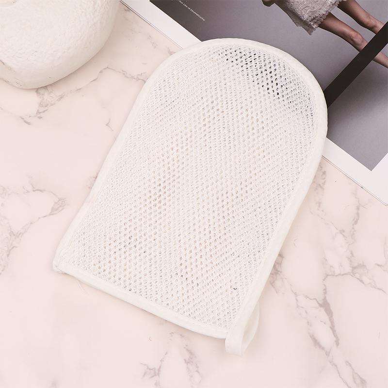 

Женские Мужские Перчатки для Ванны Спа Отшелушивающая Щетка для Душа Очищение Тела Скраб Варежка Растирание Омертвевшей Кожи Перчатки Банное Полотенце Пена Массаж Тела белый