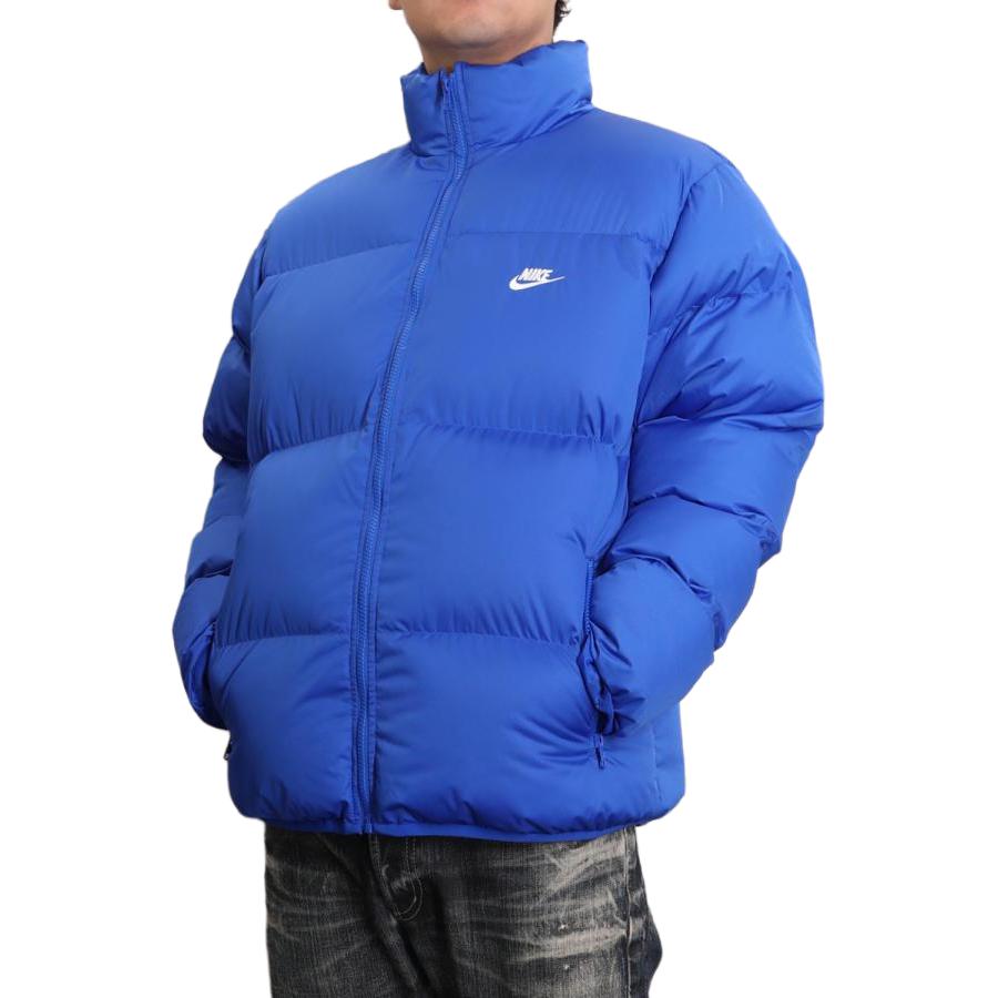 Nike Logo Embroidered Stand Collar Zipper Long Sleeve Loose Cotton Jacket Men Jackets Black FB7369-480