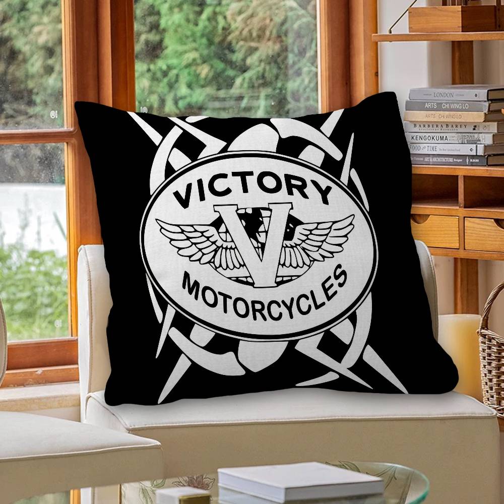 V-Victorys Motorcycles Racing Pillow Cover Design Cushion Cover Decor Holiday Decorati