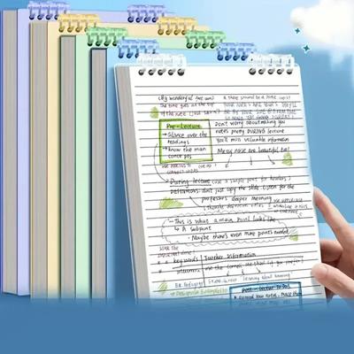 A5 60 listů Tlustý zápisník Spirálová vazba Volné listy Zápisníky s linkovanými stránkami pro studenty Školní Kancelářské Potřeby