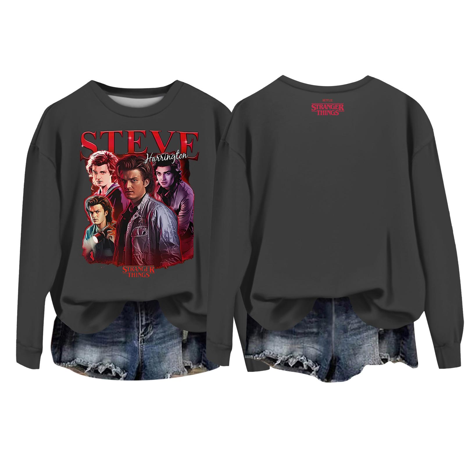 

Женский повседневный пуловер с круглым вырезом и длинным рукавом с принтом ко Дню святого Валентина M