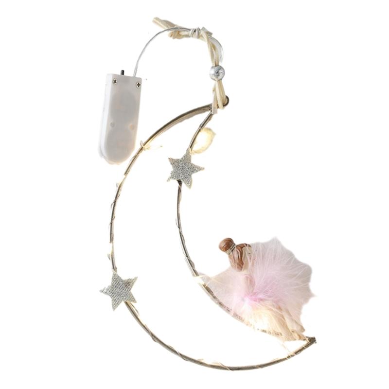 Five-Pointed Star/Moon Decorative Pendant Winter Ceiling Window Ornament Elegant Wall Hanging Christmas Tree Decoration