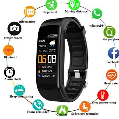 C5S Bluetooth-kompatibles Wasserdichtes Herzfrequenz-Schlafmonitor Fitness Sport Smart Armband