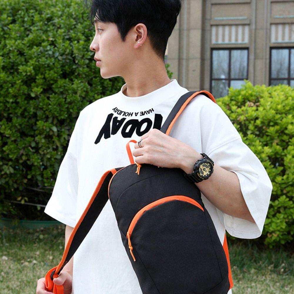 Zipper Outdoor Folding Backpack Waterproof Travel Daypack Simple Mountaineering Backpack Female