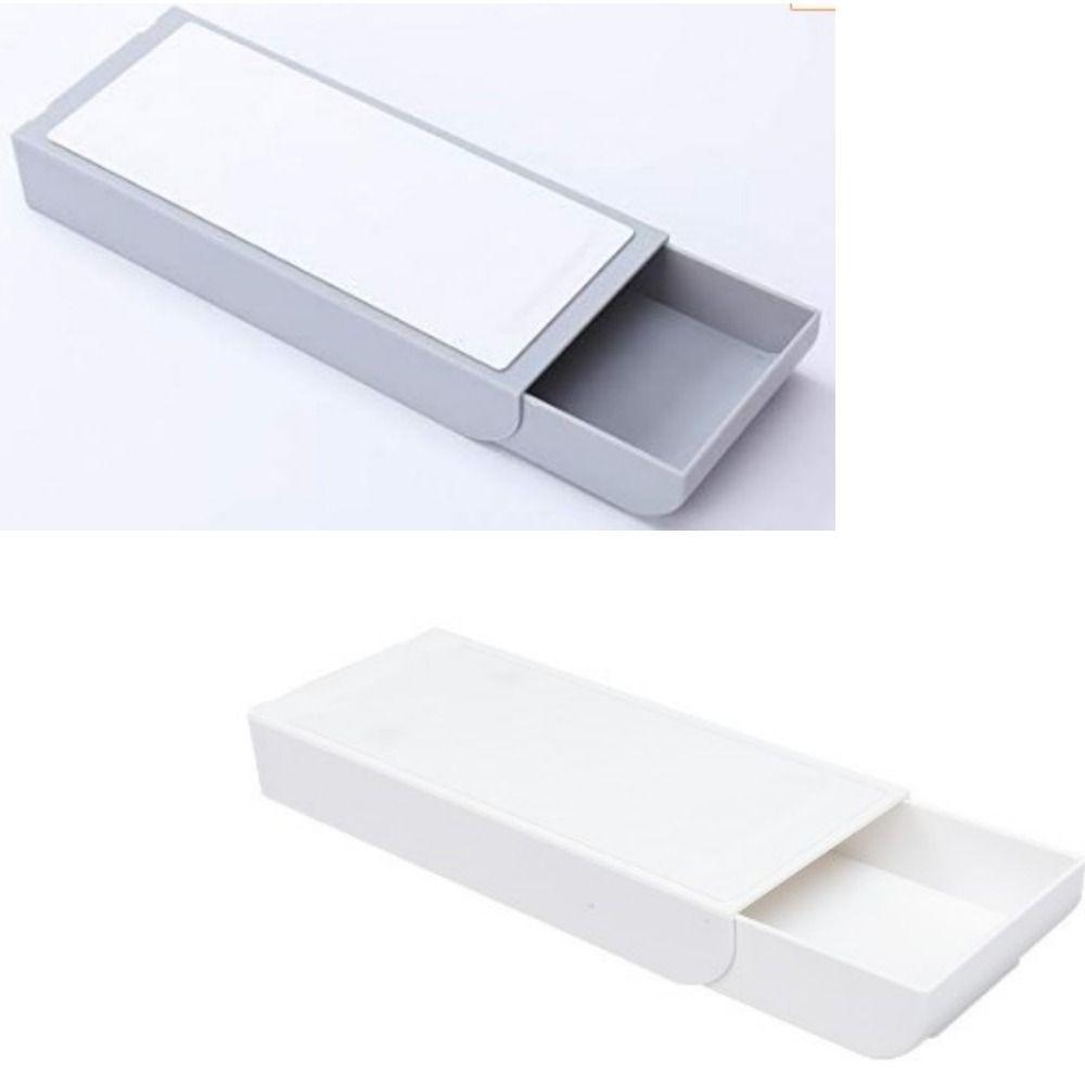 

Simple High Capacity Pen Storage Holder Paste Drawer Style Desktop Stationery Storage Box