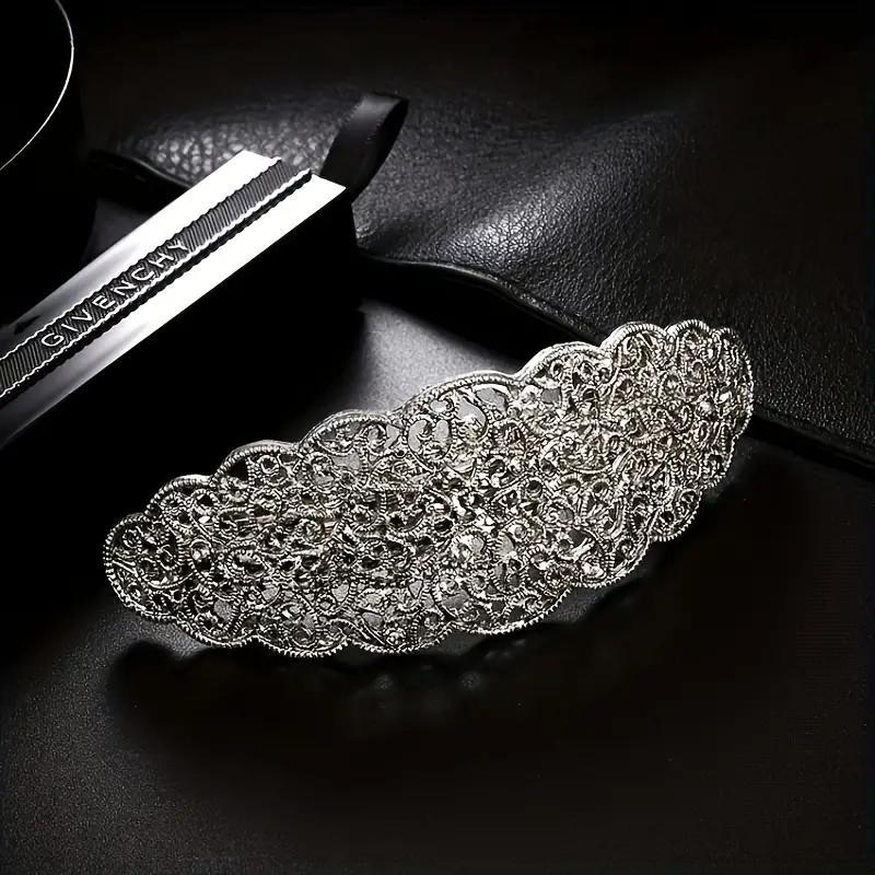 Wydrążony klips do włosów, vintage metalowy klips do włosów, ozdobny klips do włosów, francuski klips do włosów, damskie i dziewczęce akcesoria do włosów