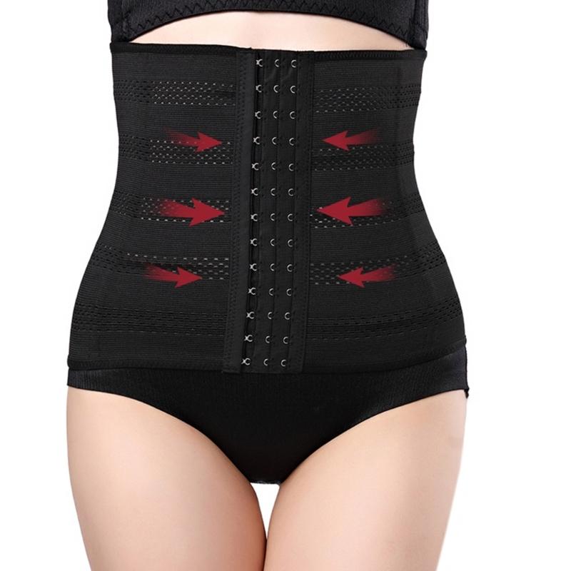 Waist Trainer for Women Breathable Underbust Waist Cincher Trimmer Corsets Hourglass Body Shaper Sport Girdle with Hooks