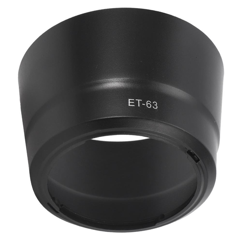 Parasolar ET63 Suport pentru cameră din plastic Negru potrivit pentru obiectivele STM EFS 55250mm f45.6 IS
