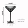 200ml Edelstahl Weinglas Cocktailkelch Rotwein Martini Kreatives Metall-Weinglas Champagnerkelch für Bar Restaurant