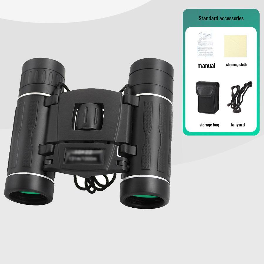 Portable 10X22 HD Low-Light Night Vision Binoculars for Moon Watching - Children's Gift 8X21