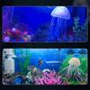 New! Silicone Luminous Jellyfish Fluorescent Fake Jellyfish Ornaments Aquarium Fish Tank Landscaping