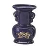 Lapis Lazuli Gold Lotus Flower Vase [3.5 Inches]  Buddhist Altar Supplies, Home Memorial Supplies, Urn Compatible