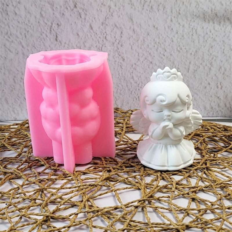 Mädchenstatue Silikon Kerzenformen für Epoxidharz Kerze Seife Heimdekoration Schokolade Fondant für Süßigkeiten Backen
