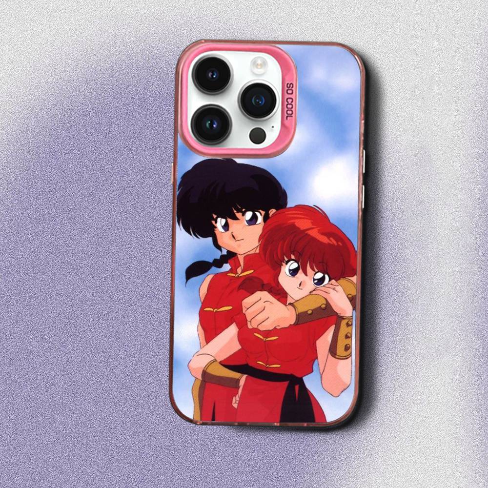 COOL Ranma 1 2 Phone Case For iPhone 17,16,15,14,13,12,Pro,Max,Plus,E,SE4,Air,Mini Pink IMD Box