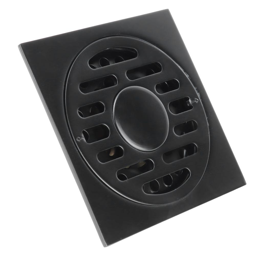 Black Shower Drain Stainless Steel Self Sealing Drain Durable Floor Drain  Laundry Room
