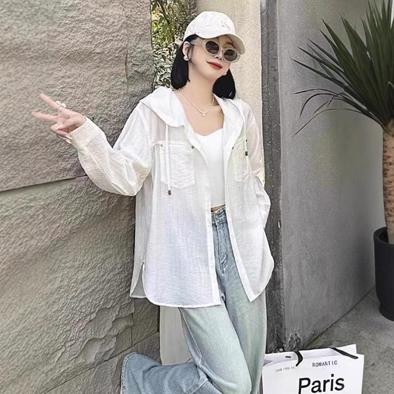 Korean Style Women's Lightweight Sun Protection Shirt - Spring/Summer 2025 Trend