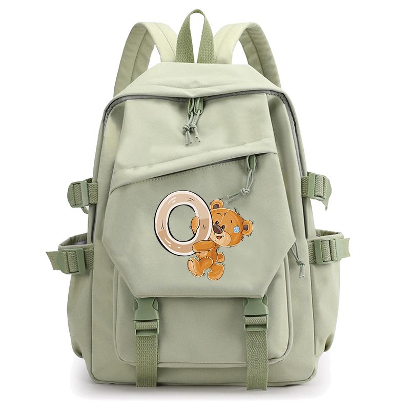 Batoh s 26 anglickými písmeny Studentský Dívčí Školní Batoh Bookbag Cosplay Plátěná Dětská Cestovní taška Kid Batoh Back To School