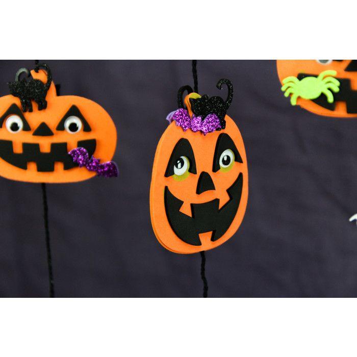 Décoration de fête - Citrouille d'Halloween - Mousse EVA - 30 pièces - 7,5 x 8 cm - Intérieur