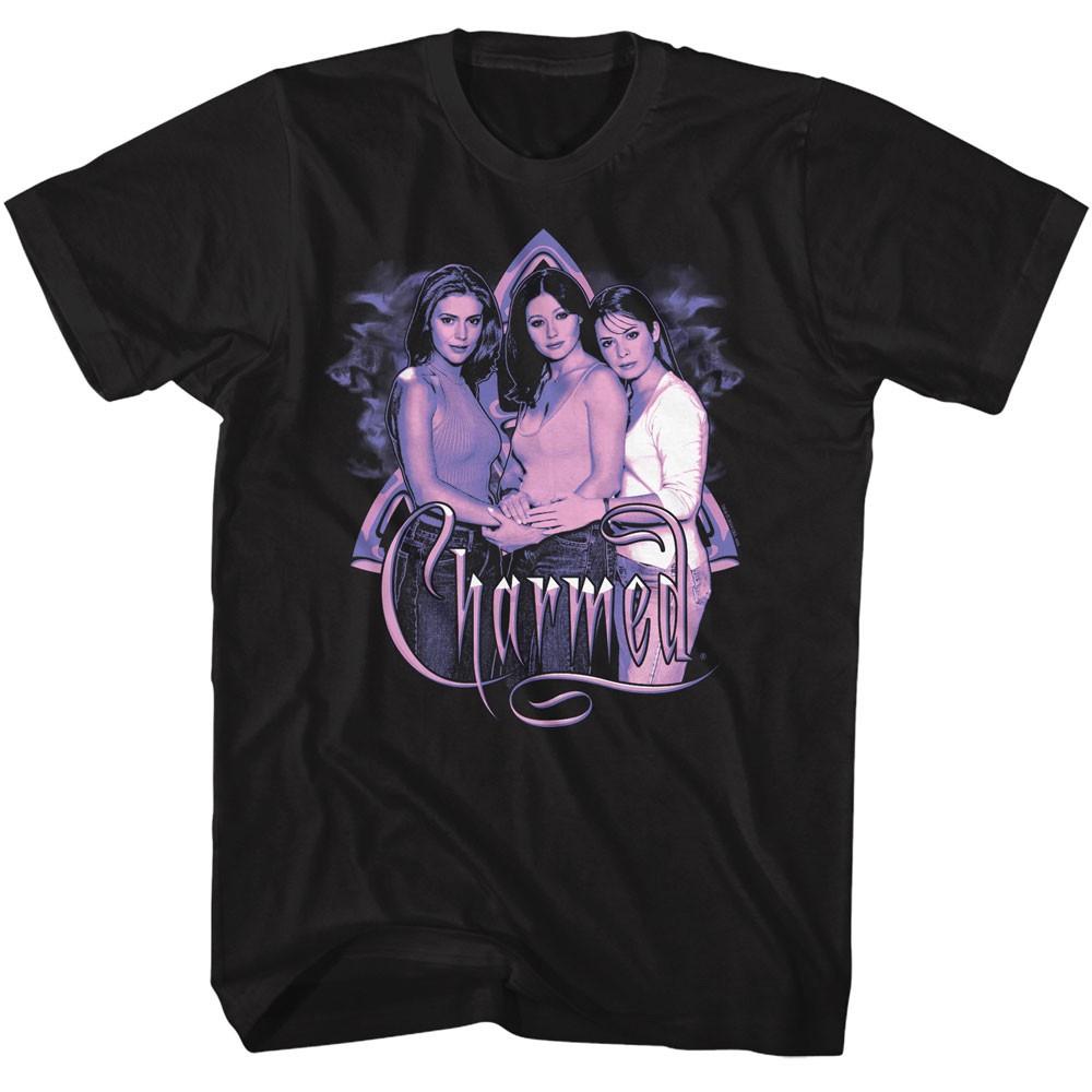 Charmed Fantasy Drama TV Show Purple Sisters Photo Men s T Shirt XXL