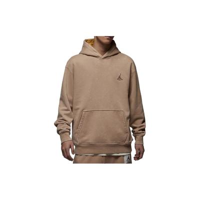 Düz Renk Cepli Kapüşonlu Sweatshirt Erkek Üstleri Çöl Sarısı DV7562-277