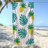 Tropisches Monstera & Ananas Print Strandtuch, Weiches Schnelltrocknendes Mikrofaserhandtuch Für Pool Urlaub Tägliche Essentials