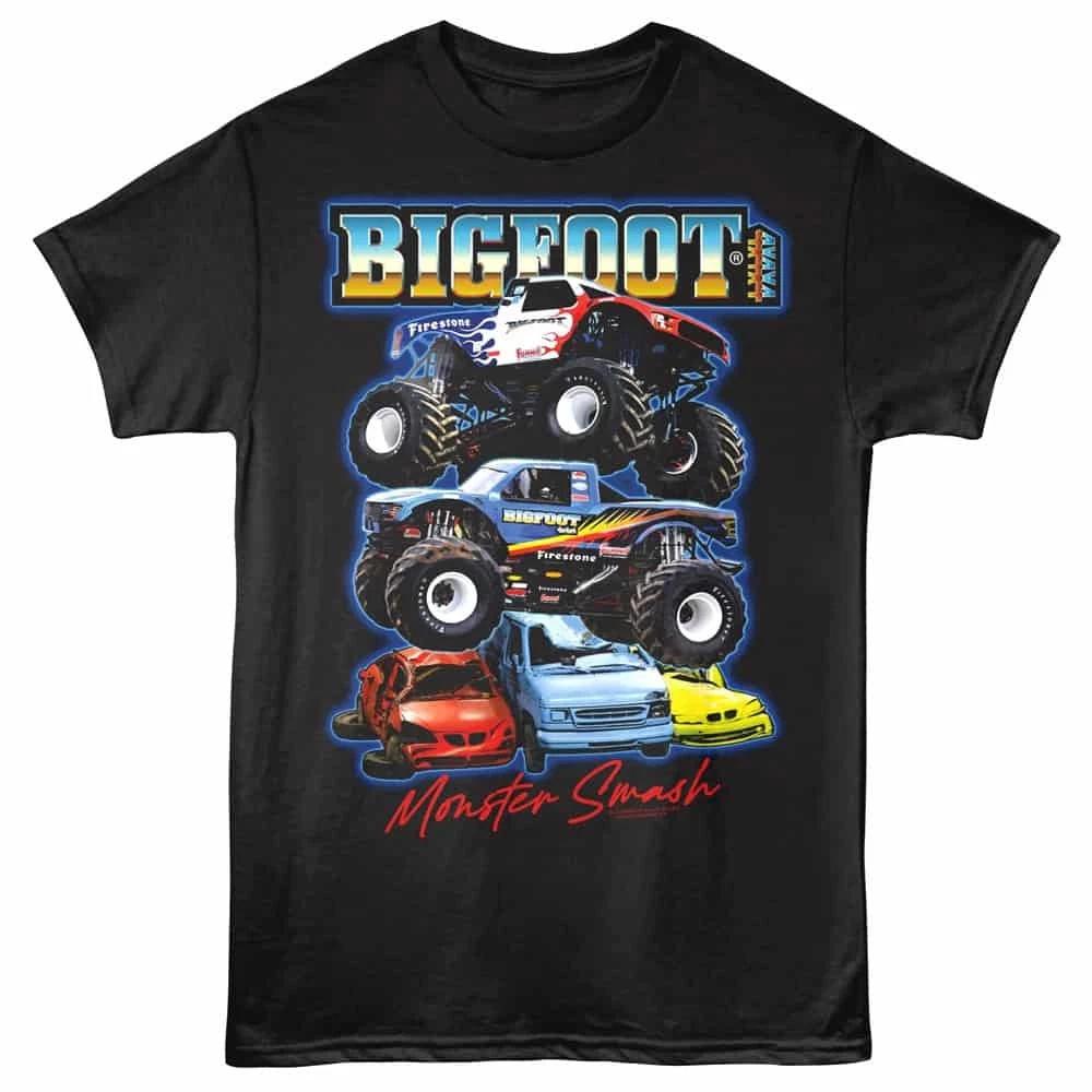 Bigfoot Monster Smash Men s T Shirt 4XL