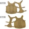 Durable Tactical Military Dog Harness Strong Nylon Pet Vest Working Dog Training Harness With 2 Bag 3 Flag For Small Large Dogs
