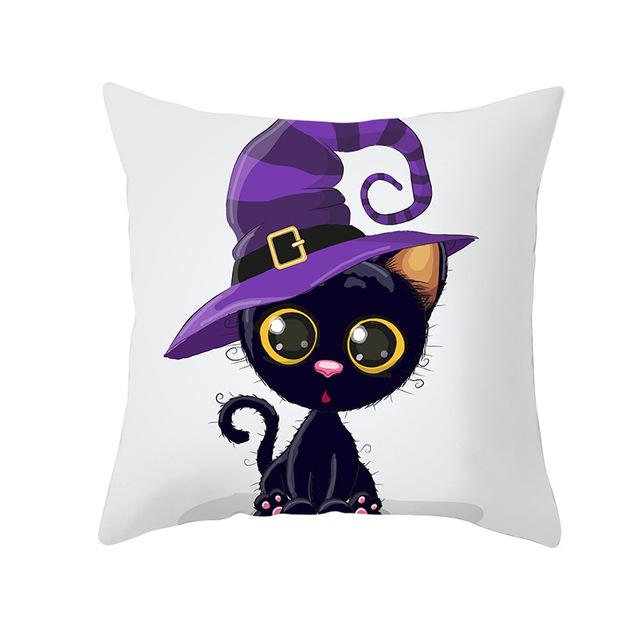 Halloween Pillows, Pumpkin and Black Cat Series Pillow Cases, Holiday Decoration Pillow Cases
