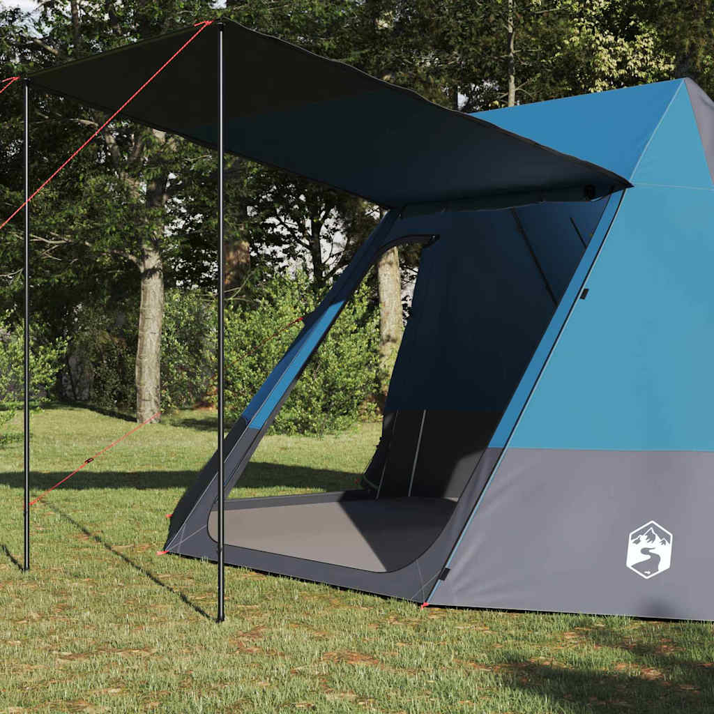 Camping Tent with Roof and Storage Blue 482 x 360 x 227 cm Taffeta