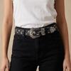 Korean Style Sequin Belt Harajuku Denim Wide Belt Casual Metal Buckle Belt  Jeans