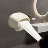 No Punching Bathroom Roll Holder Wall Mounted Toilet Tissue Box Roll Paper Tube  Restroom