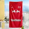 RB Leipzig Personalisierbares Namens-Strandtuch Superweich Saugfähig Ideal Für Reisen Outdoor Schwimmbad Yoga Surfen Camping Wandern Fitnessstudio Geschenk Urlaub