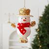 Cross-border Creative Painted Irregular Christmas Ornament - Sequin Snowman Pendant for Indoor Decoration