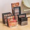 Klarer Acryl-Make-up-Organizer - Lidschattenpalette-Displayständer & 7-Schlitz-Lippenstifthalter Platzsparend für Schminktisch