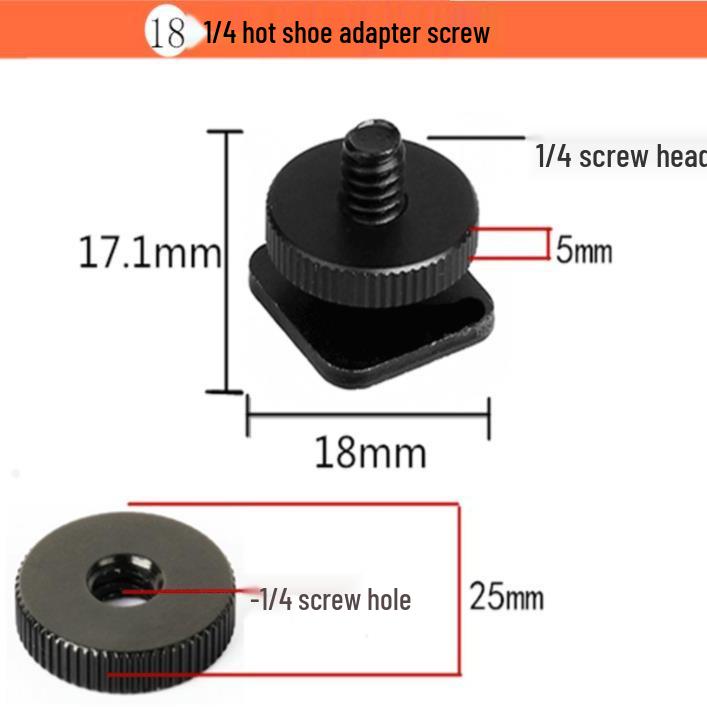 Adaptor șurub trepied 1/4" la 3/8" Placă cu eliberare rapidă
