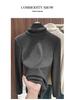 Women's Retro Velvet Turtleneck: Thickened Petite Korean Style Long Sleeve for Autumn/Winter 2026